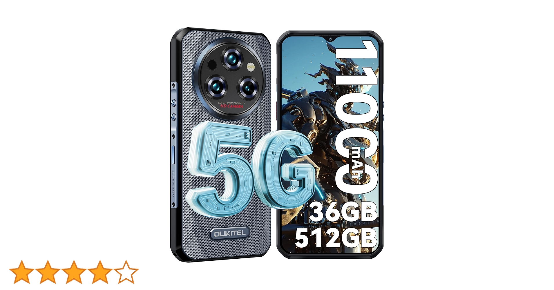 OUKITEL WP35 Pro 5G 512GB シムフリースマホ Amazon | OUKITEL WP35 Pro 5G SIMフリー スマホ 本体 36GB RAM+512GB